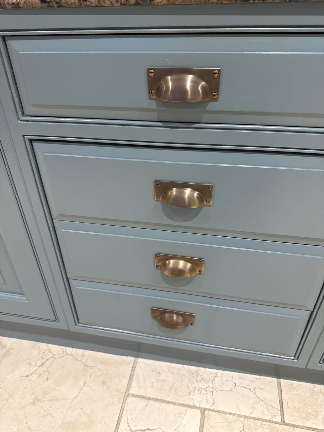Customer photo review of Classic Aged Bronze Cupboard Handles