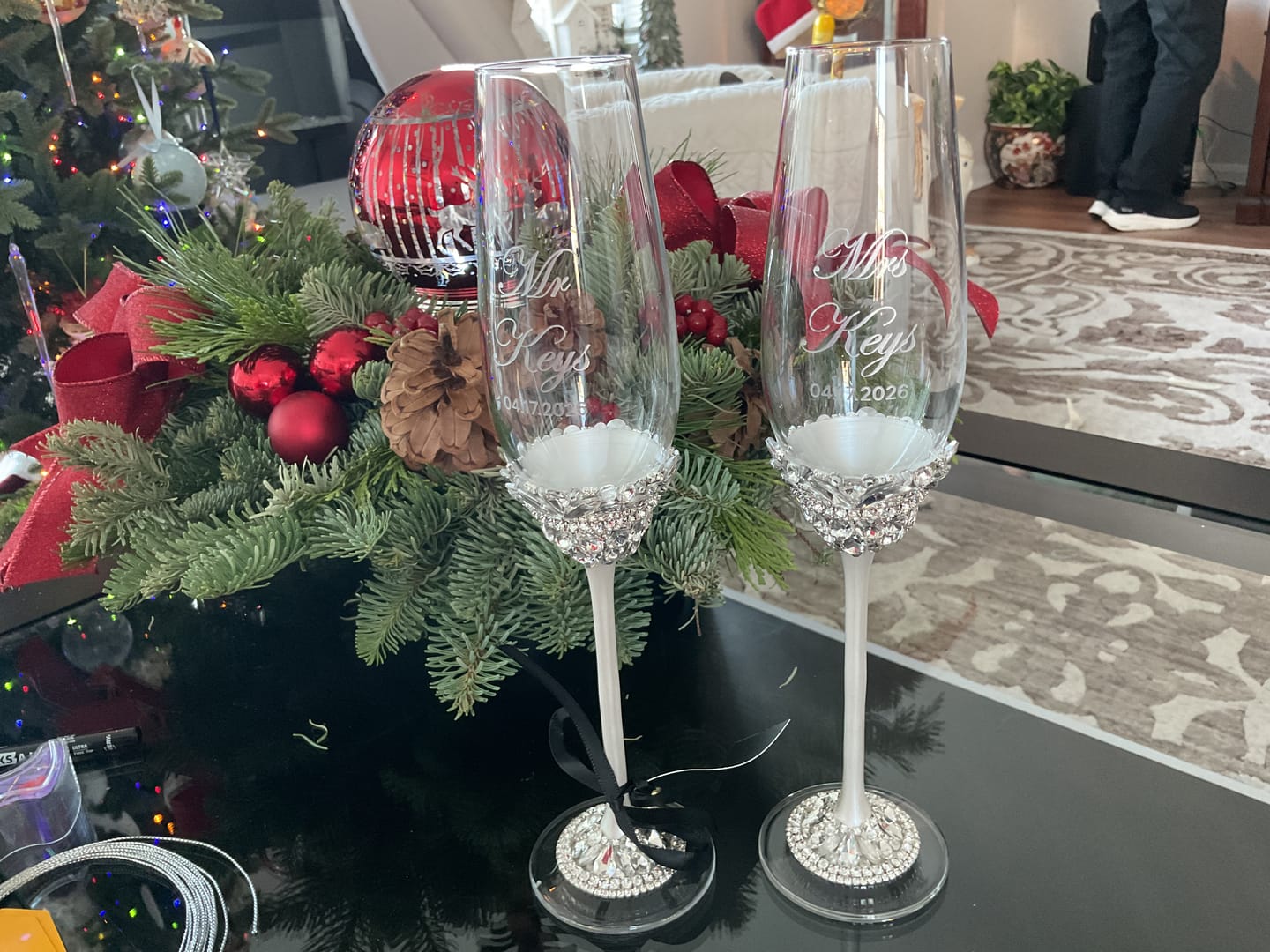 Customer photo review of Personalized Flutes Ivy in White Color