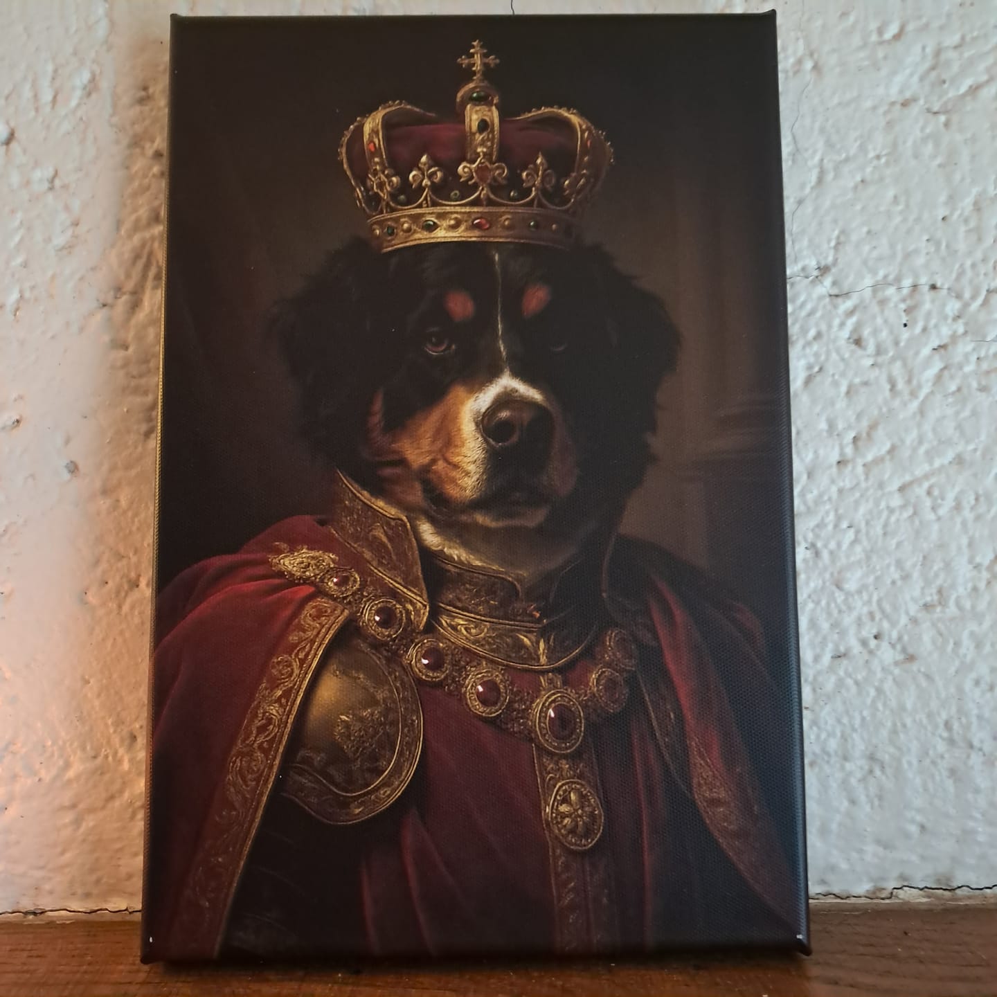 Customer photo review of Toile personnalisée - Portrait royal