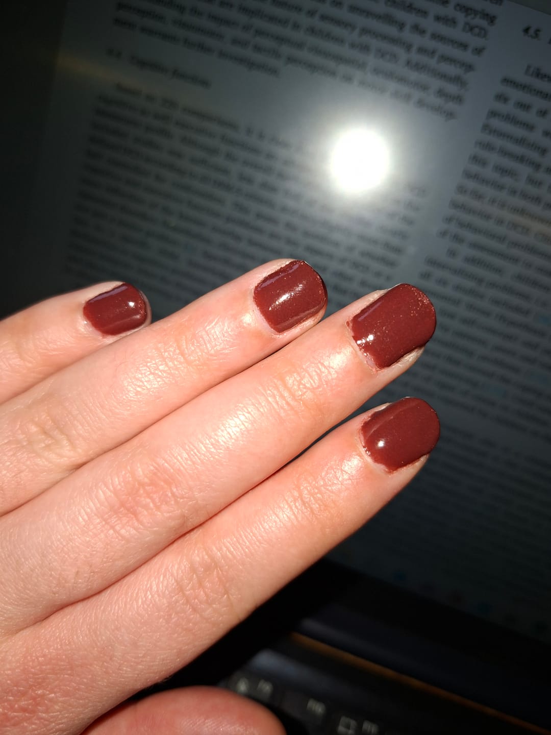 Customer photo review of Rogue Red Dipping Powder