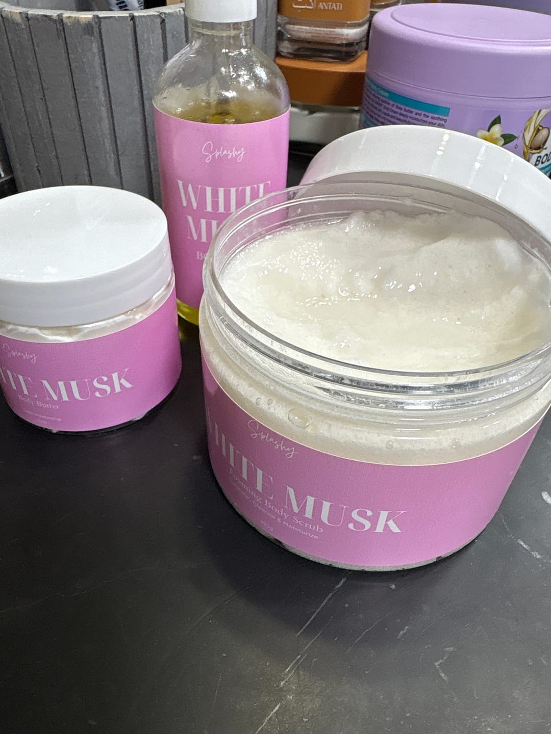 Customer photo review of Splashy™ Foaming Body Scrub