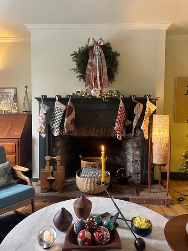 Customer photo review of Gingerbread Cottage Wreath Ribbon