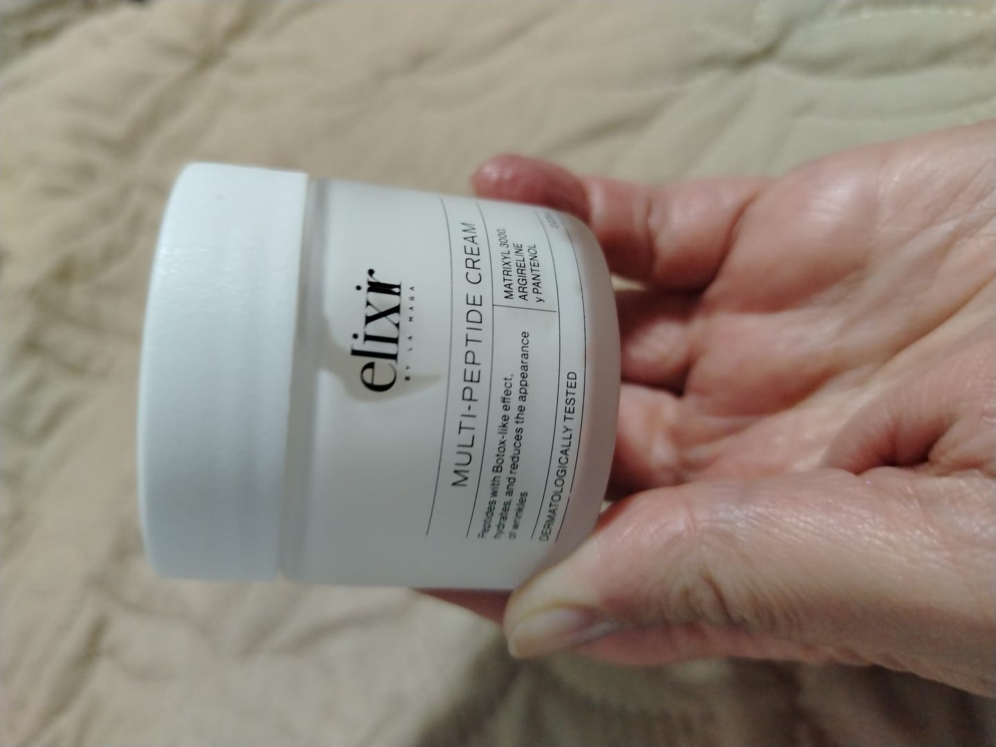 Customer photo review of Crema Multipéptidos - 60 ML