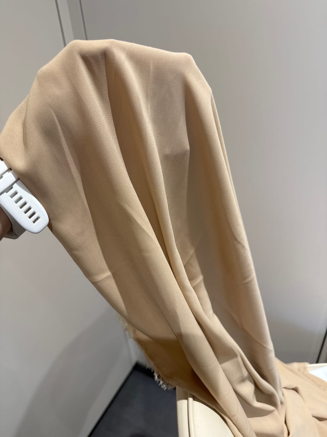 Customer photo review of Plain Peachskin Fabric