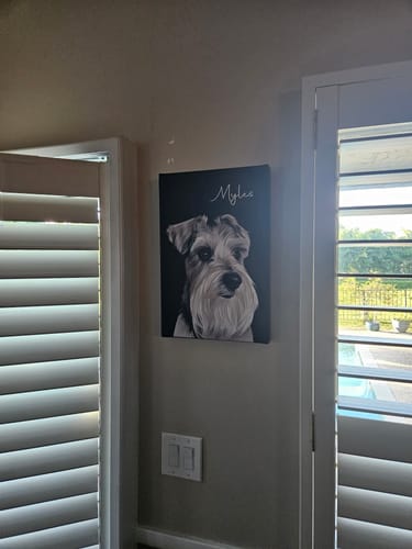 Customer photo review of Pet Art Canvas Wrap