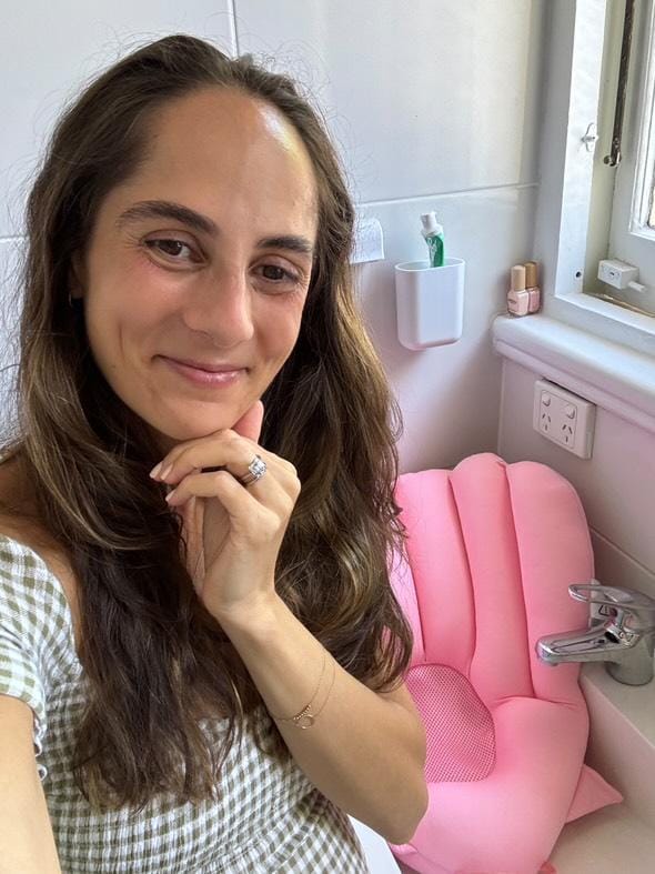 Customer photo review of Bleue Bebe's Sink Bather