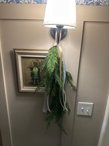 Customer photo review of Faux Cypress Sprig