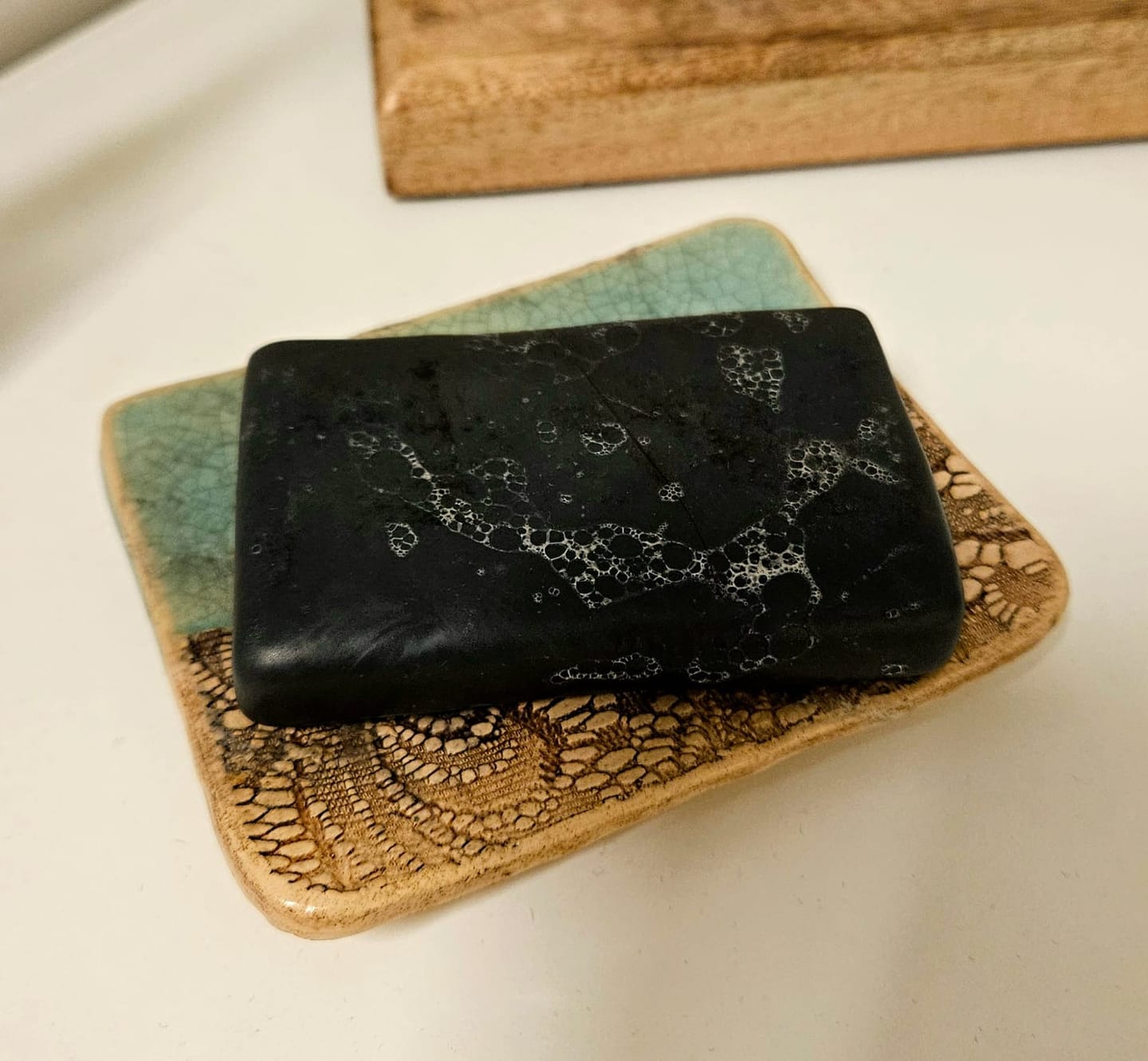 Customer photo review of AquaCurve – Seifenschale aus Naturton