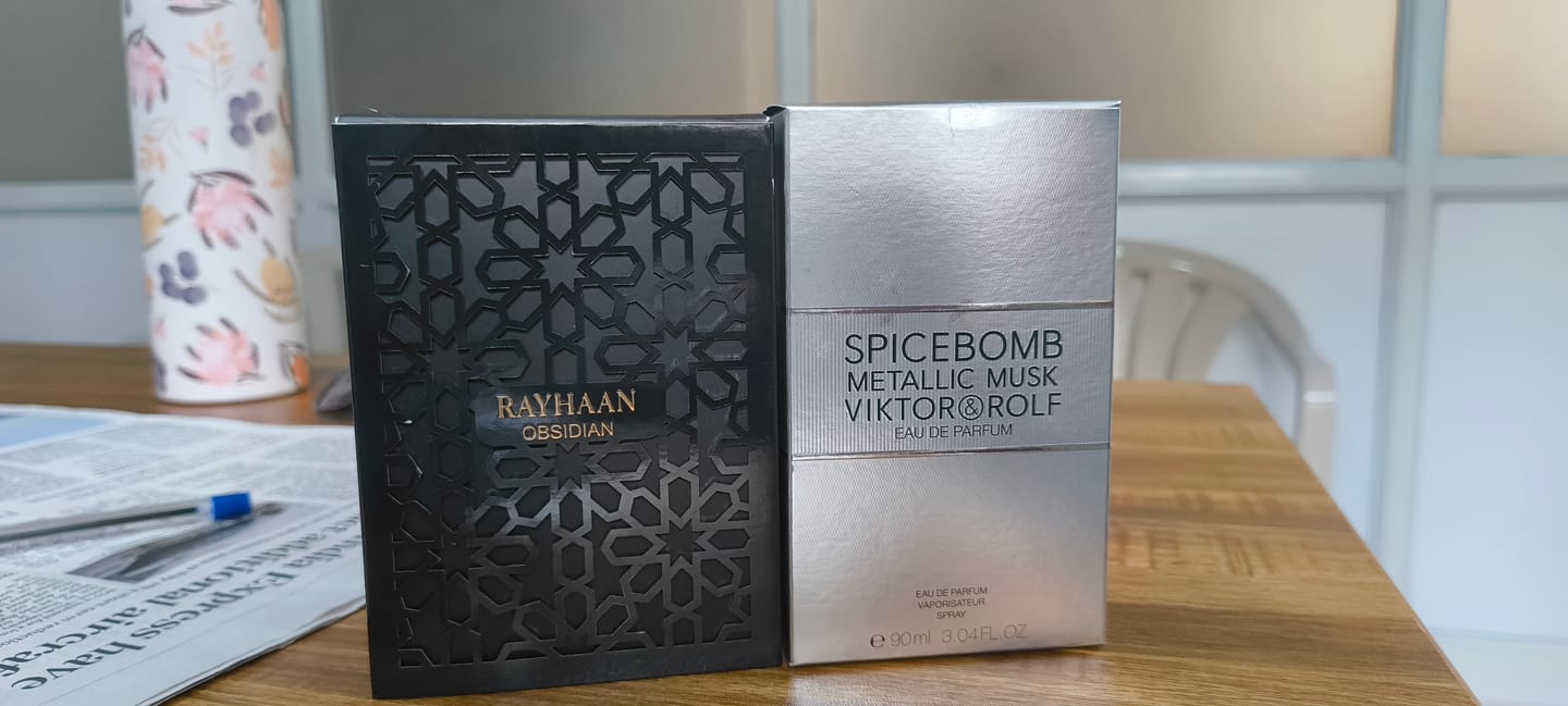 Customer photo review of Rayhaan Obsidian Eau De Parfum For Unisex