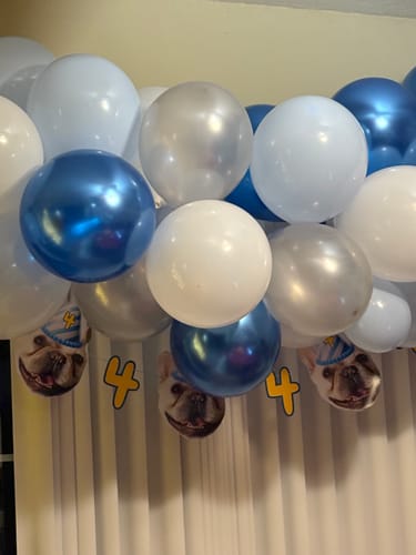 Customer photo review of Personalized Dog Party Pack