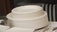 Customer photo review of 125 Platos Desechables De Papel Compostables Biodegradables Blanco