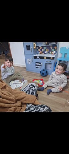 Customer photo review of מטבח אלקטרוני ענק מושלם לילדים מעץ דגם לירון