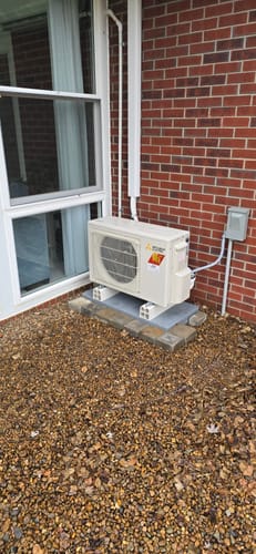 Customer photo review of Mini-Split AC Cover - Charcoal