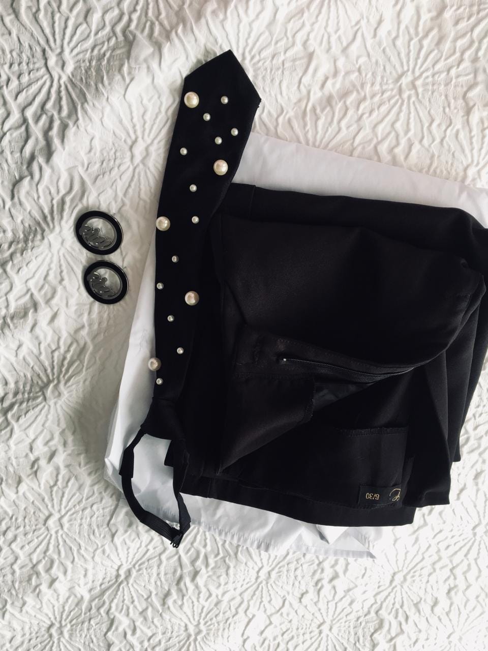 Customer photo review of Silver Diva Earrings