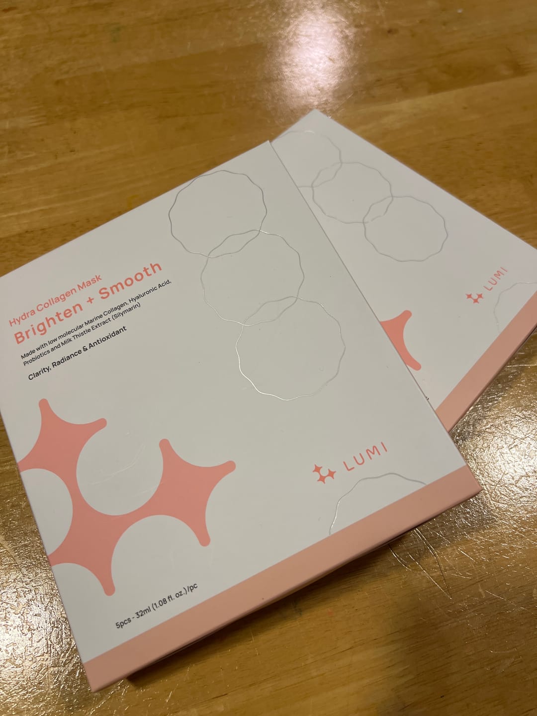 Customer photo review of Hydra Collagen Mask Brighten + Smooth