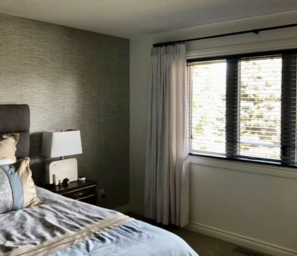 Customer photo review of Neutral Linen Blend Curtains – Pinch Pleated, Light Filtering & Elegant Drapes for Living Room & Dining Room (Lucy)