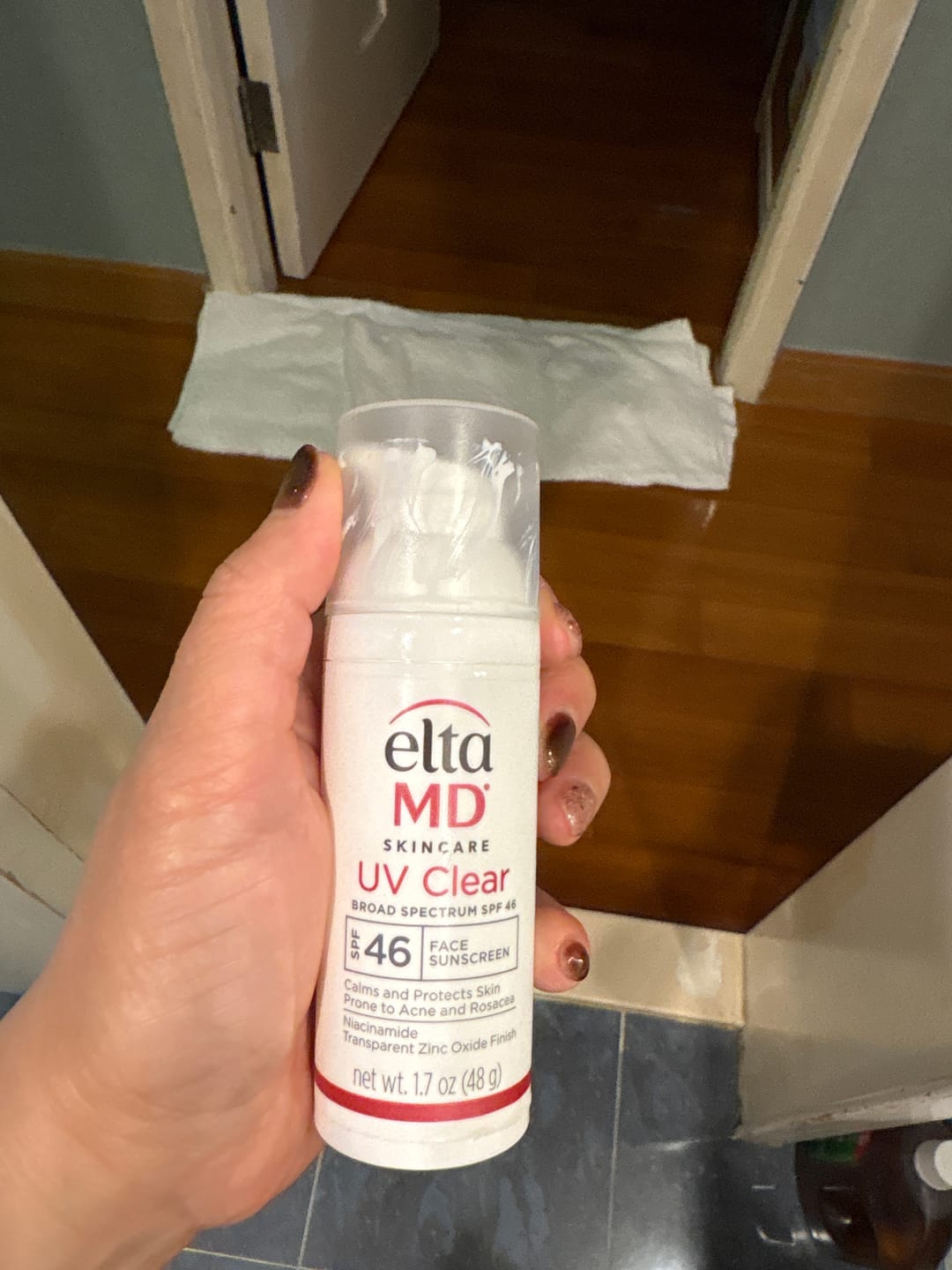 Customer photo review of eltaMD UV Clear SPF 46