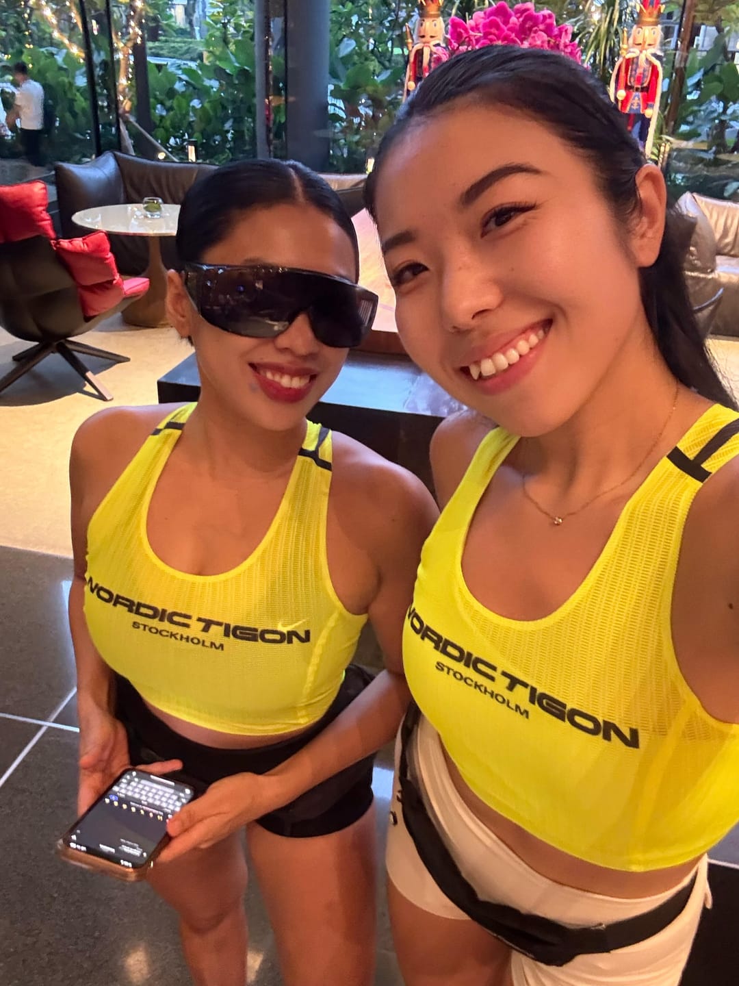 Customer photo review of Women's Velocity Cropped Tank - Flash Yellow (BUY 1 GET 1 FREE – ADD 2 TO CART)