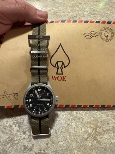 Customer photo review of Five Eye Nylon Watch Strap - Stripe