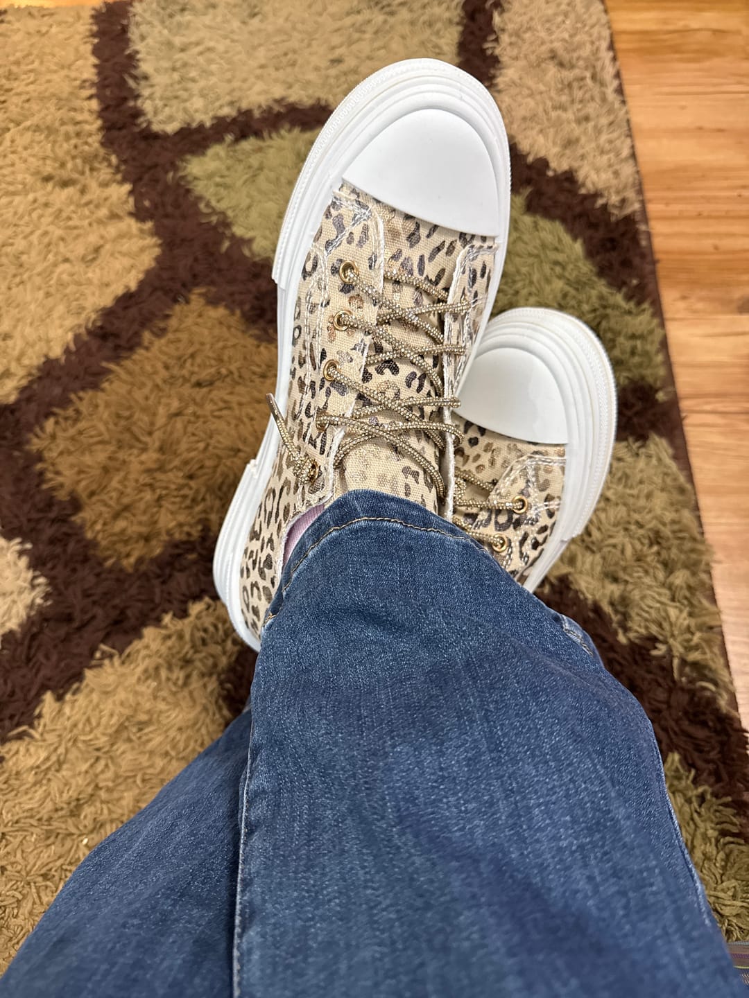 Customer photo review of Very G Natural Aman Leopard Sneakers