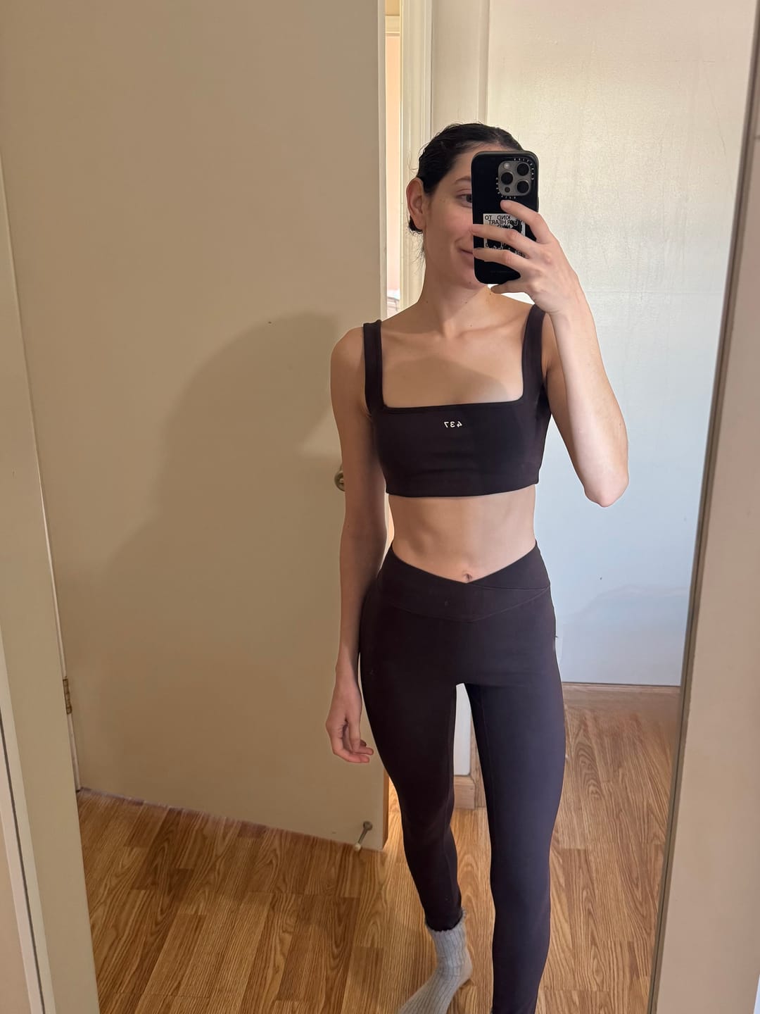 Customer photo review of The V Legging / Espresso
