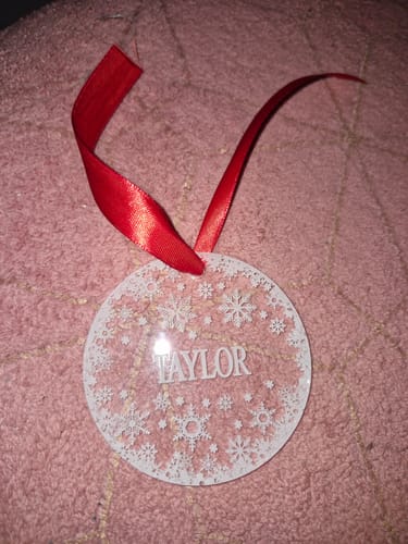 Customer photo review of Weihnachtsdeko mit Schneeflocken