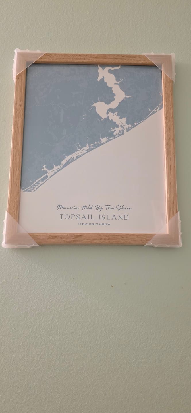 Customer photo review of Custom Coastal Map