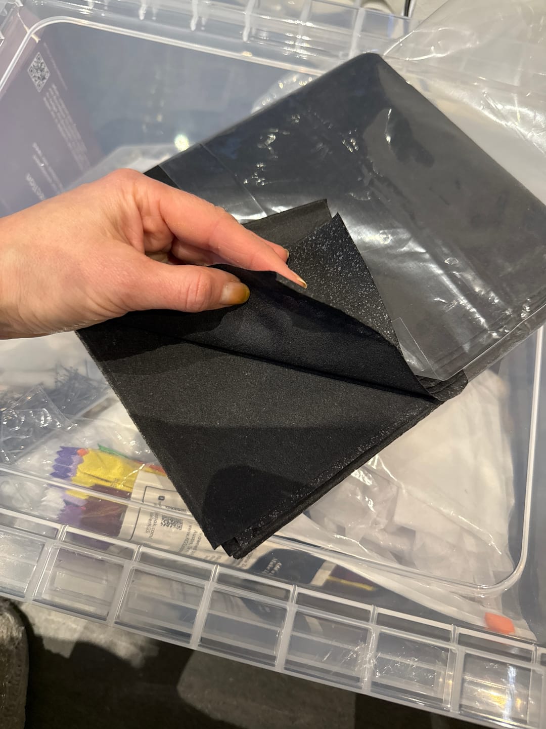 Customer photo review of Black Iron on Interfacing - Medium Weight