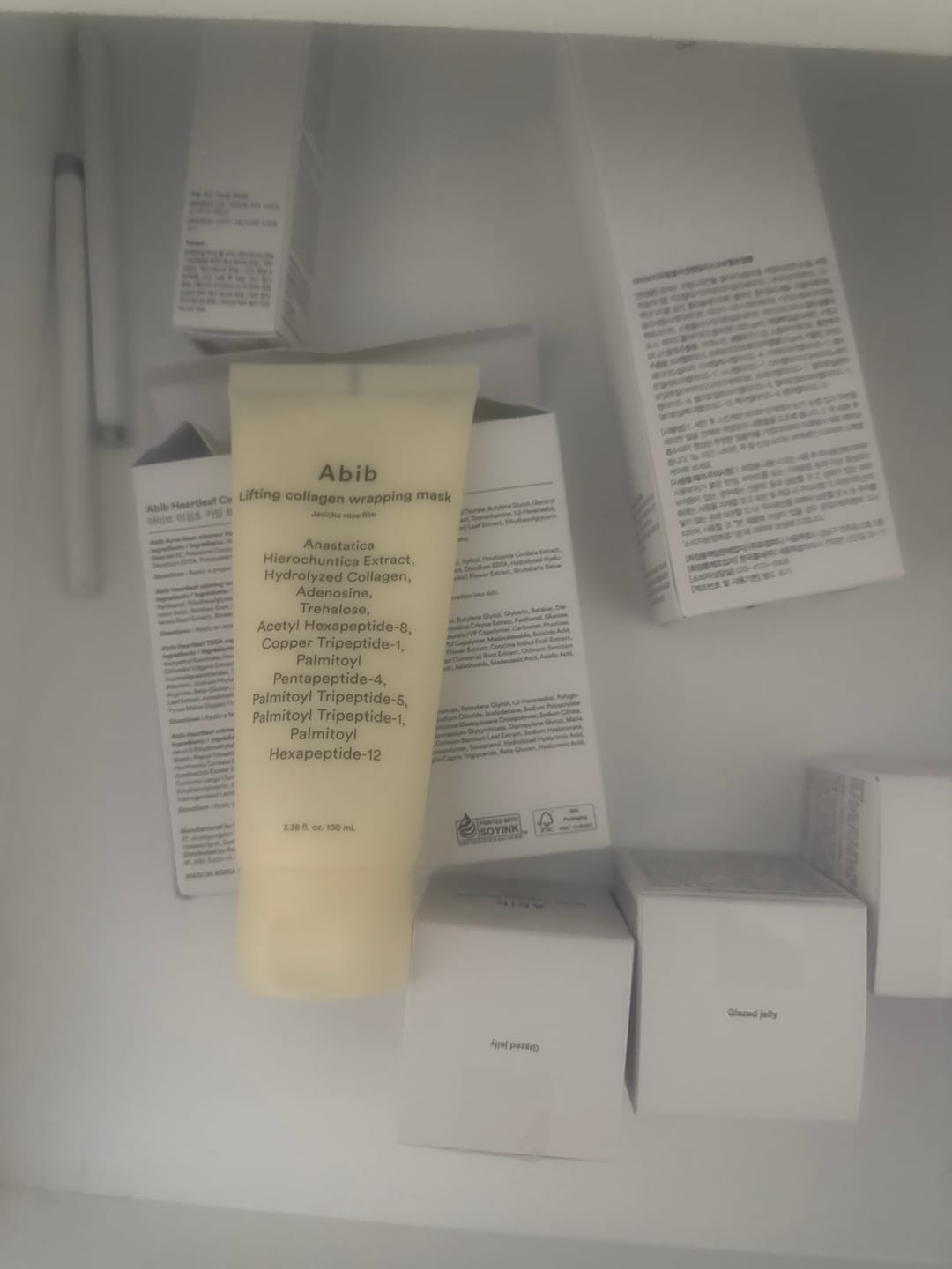 Customer photo review of Lifting collagen wrapping mask Jericho rose film