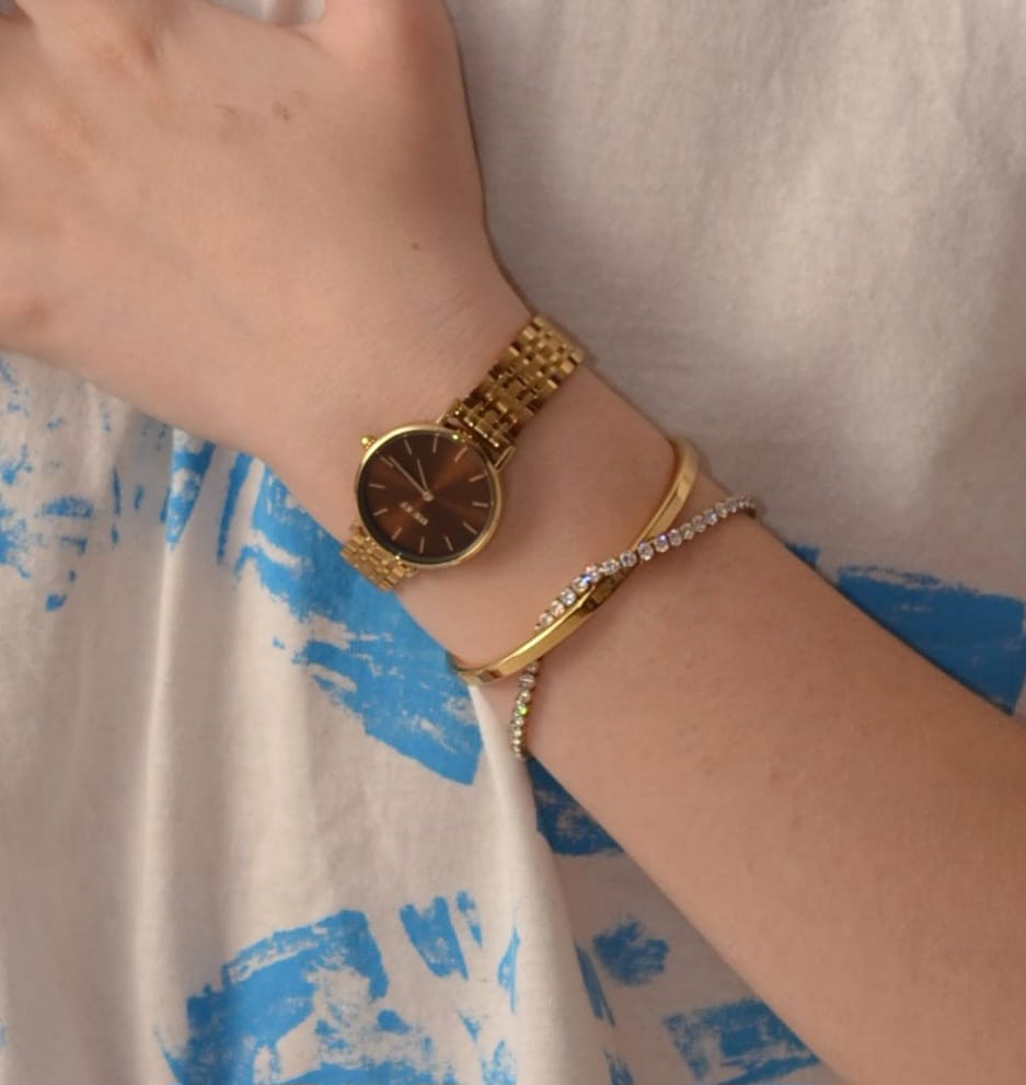 Customer photo review of Ruby Petite Gold Brown