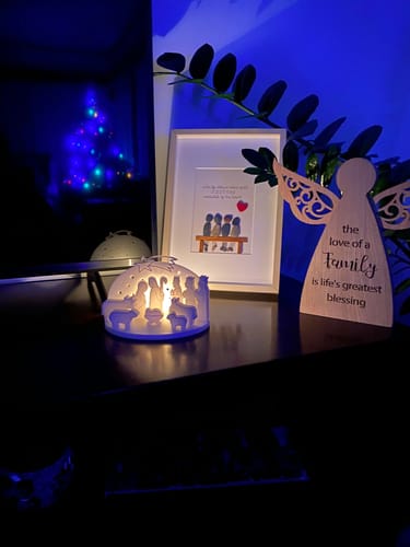Customer photo review of Christmas Nativity Scene Decor Set