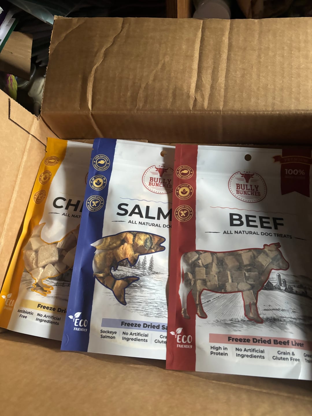 Customer photo review of Freeze Dried Flavor Bundle (3.52 oz x3)
