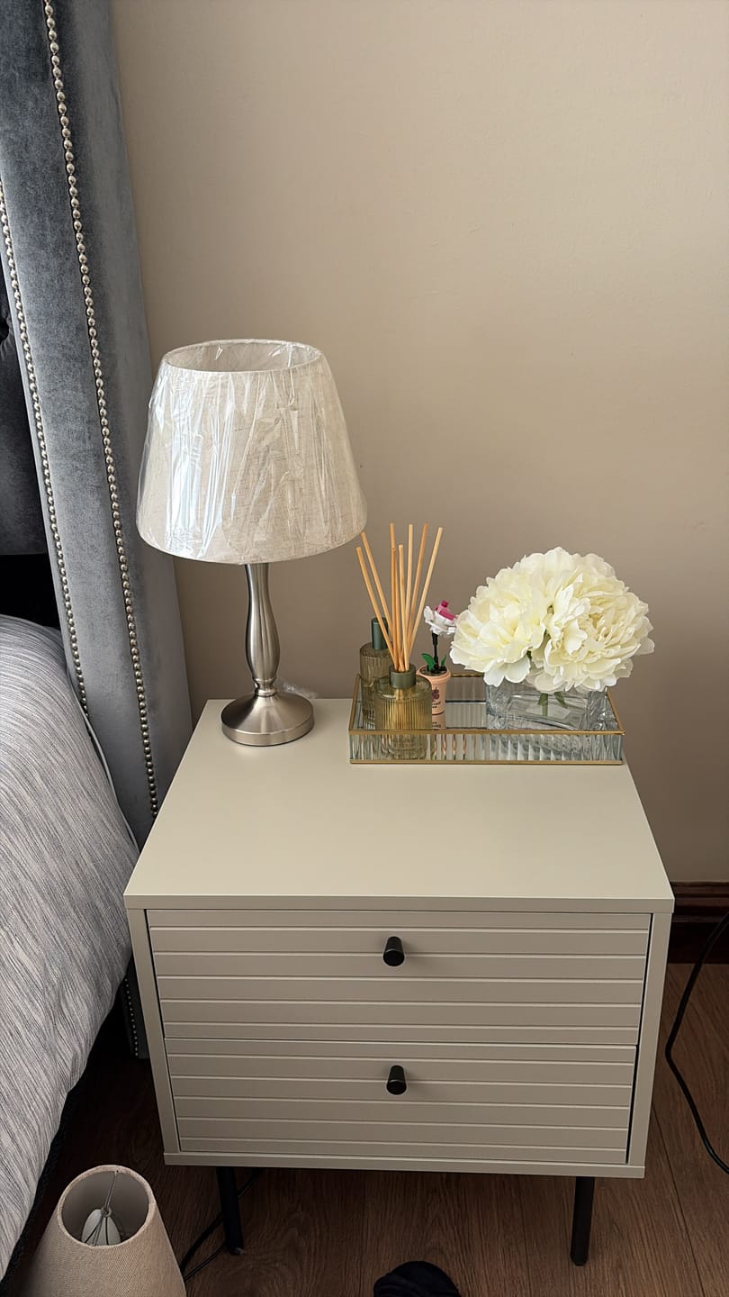 Customer photo review of Rustic Glow Metal Desk Lamp