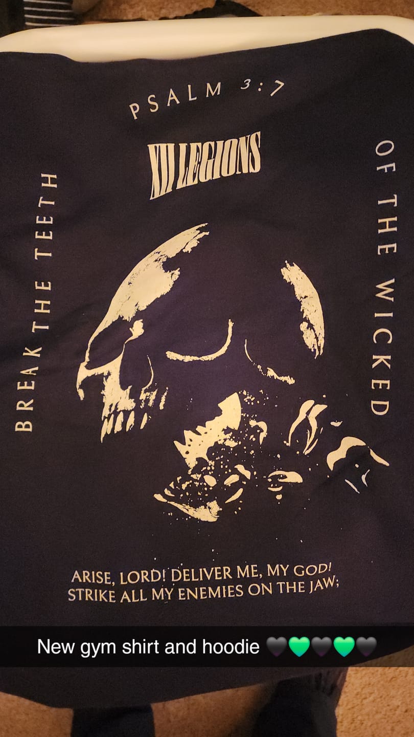 Customer photo review of PSALM 3:7 Hoodie