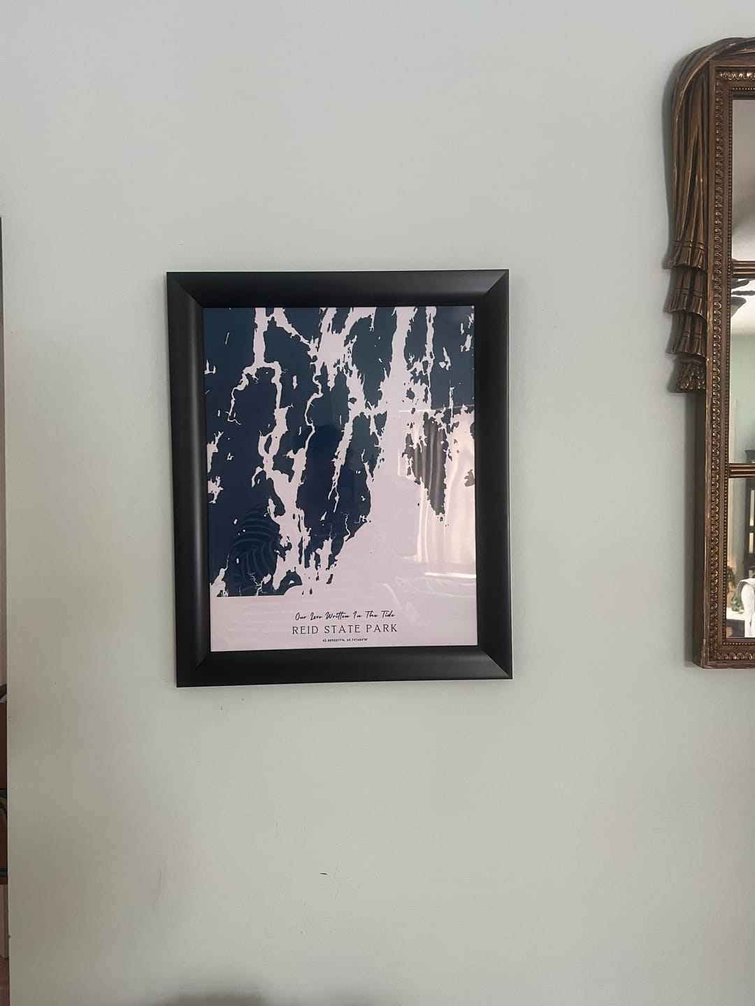 Customer photo review of Custom Coastal Map In Navy
