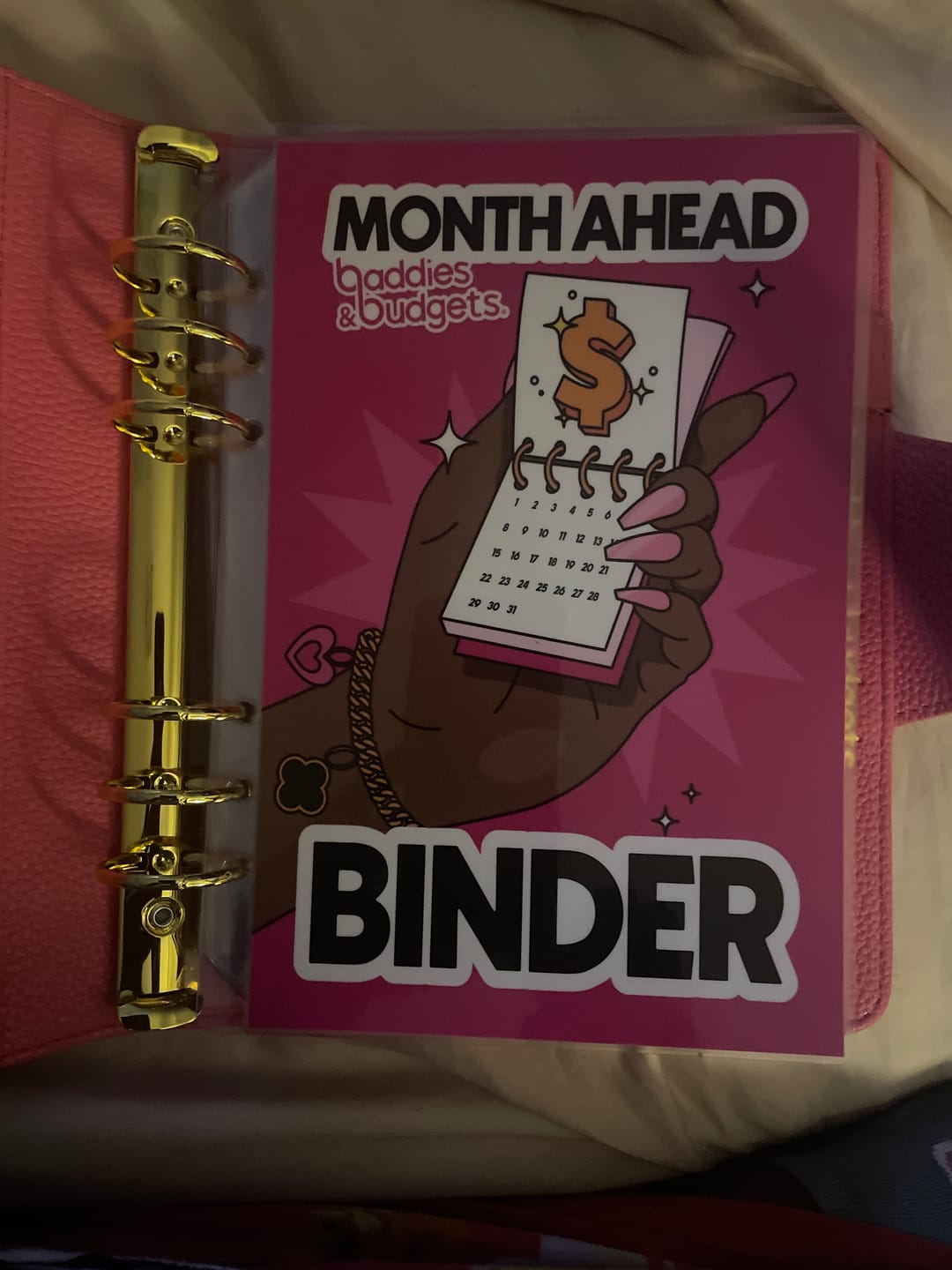 Customer photo review of Month Ahead Binder & Planner Set