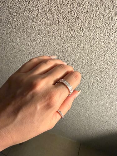 Customer photo review of Baguette Eternity Ring - Classico
