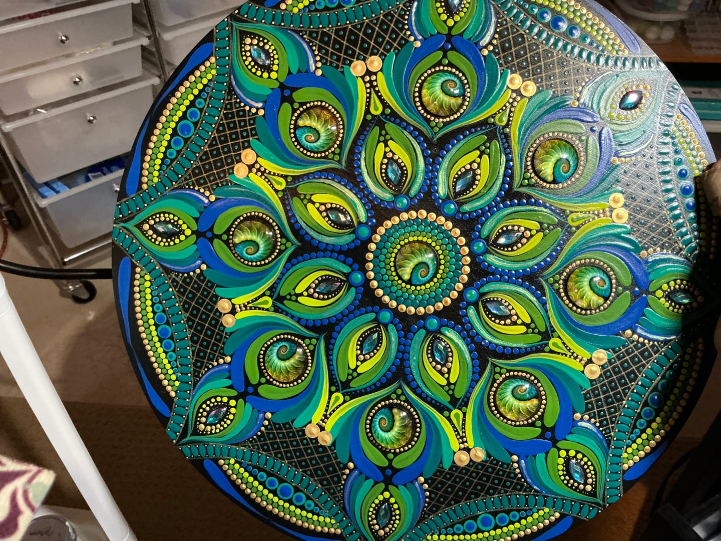Customer photo review of Unfinished Wood Circle Round | Circle Blank | DIY Craft Cutout | Up to 36"