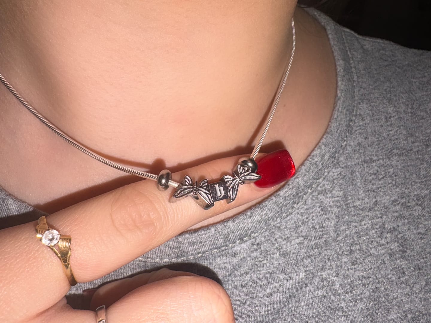 Customer photo review of CUSTOMIZABLE FRIENDSHIP NECKLACE