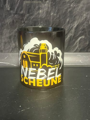 Customer photo review of TassenExpress - Becher Keramik Tasse mit Logo bedruckt 325ml Firmenlogo