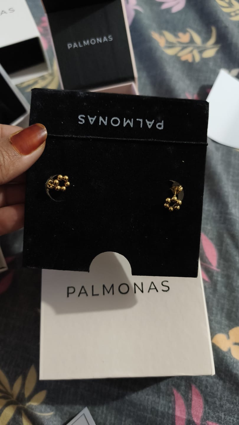 Customer photo review of Classic Chic Stud Earrings