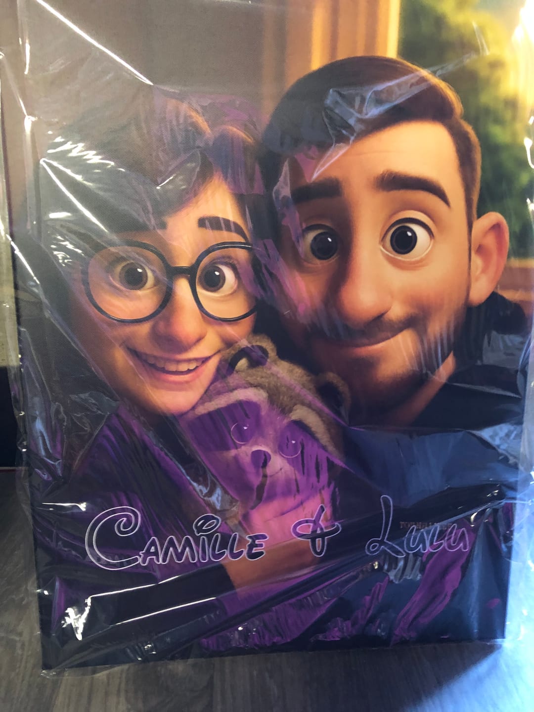 Customer photo review of Toile personnalisée - Portrait Animé