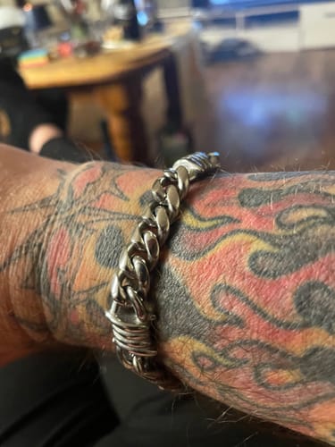 Customer photo review of Barb Cuban Bracelet
