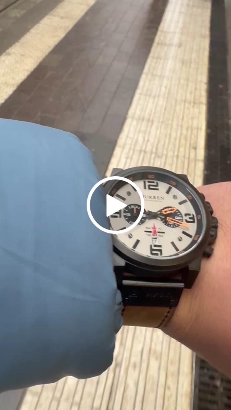 Customer video review of Curren Sofia® orologio uomo pelle