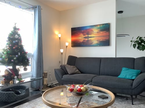 Customer photo review of BEAUTIFUL REFLECTION CANVAS