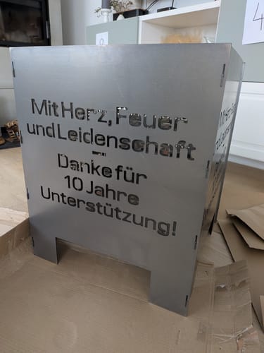 Customer photo review of Feuerkorb individuell