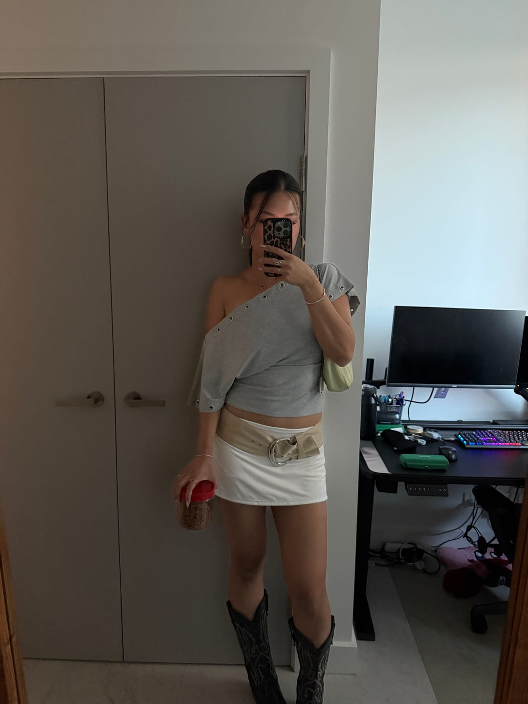 Customer photo review of Micro Skort - Ivory