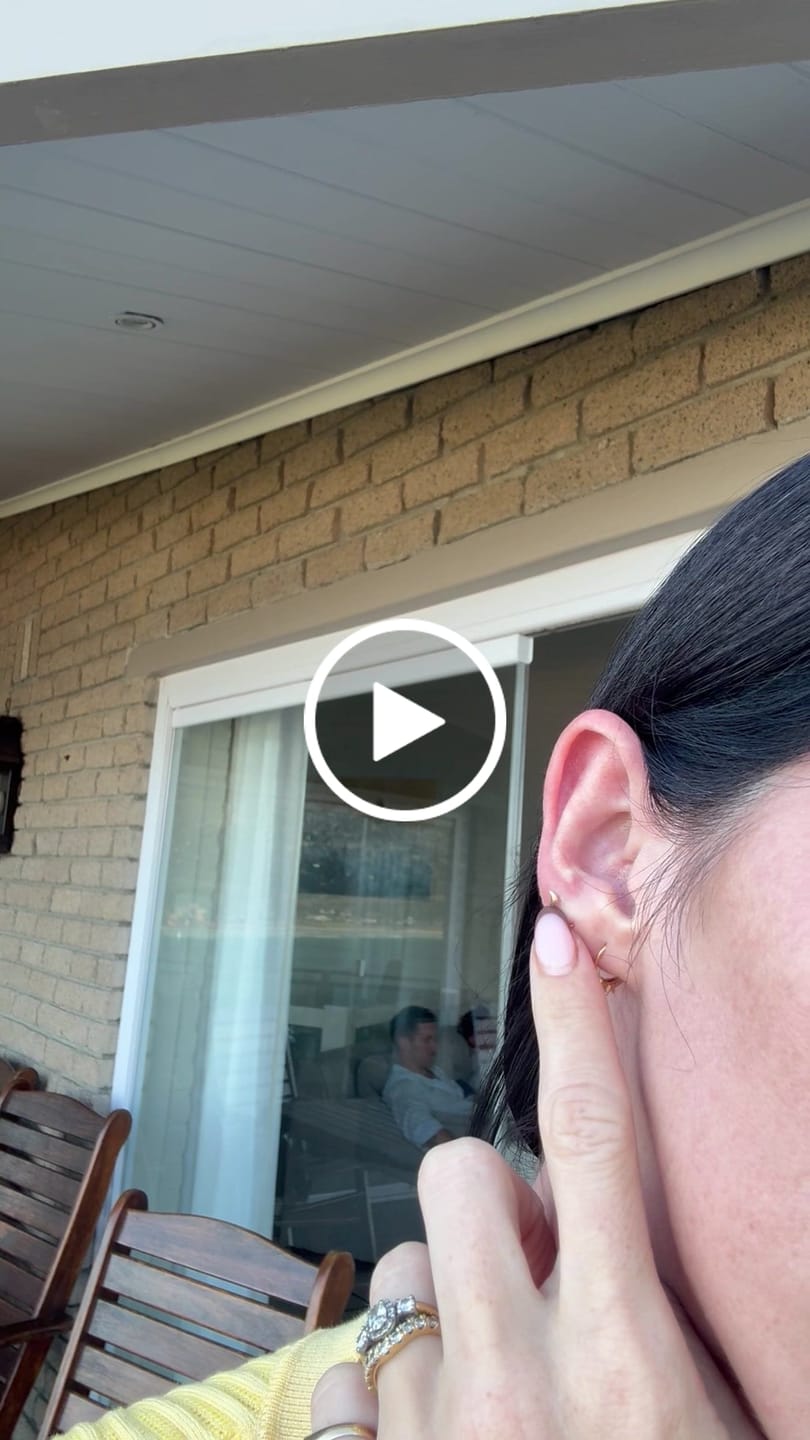 Customer video review of Tiny Lunar Studs