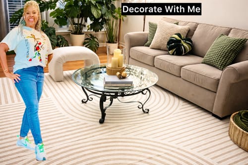 Customer photo review of Echo Washable Area Rug - Beige