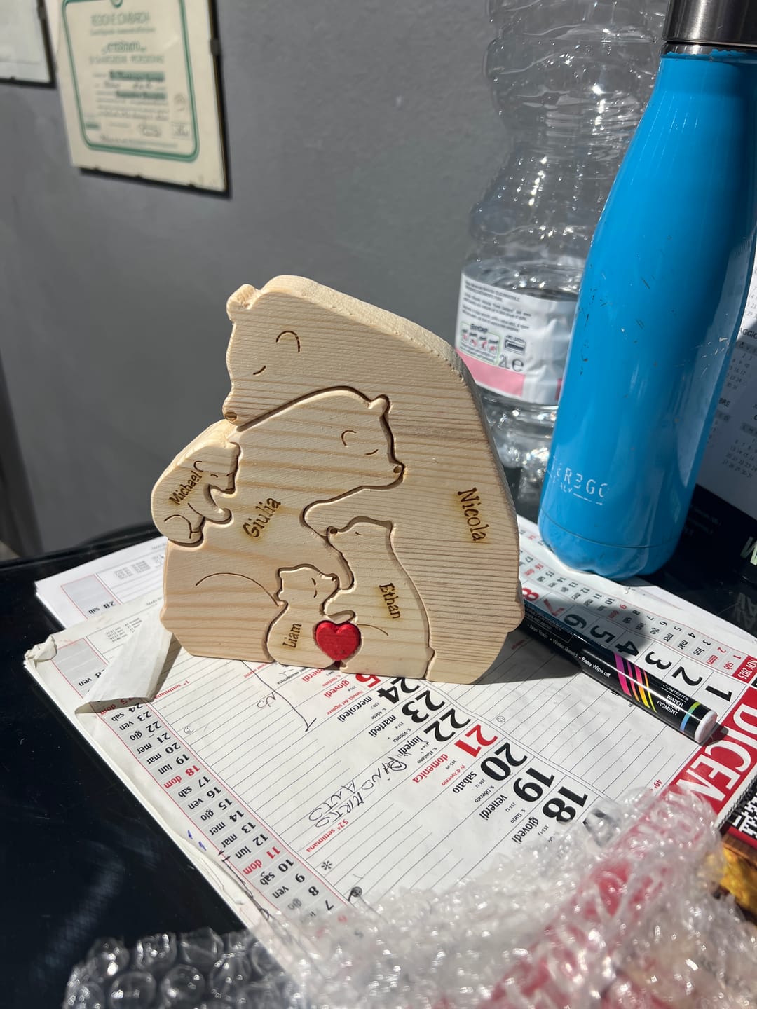 Customer photo review of La migliore Mamma - Maglione personalizzato con stampa 3D con nomi